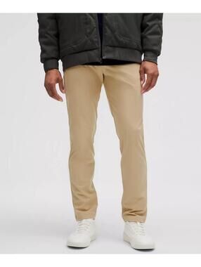 Lulu lemon ABC Classic-Fit 5 Pocket Pant 34L Warpstreme 34W Khaki/Beige Classic